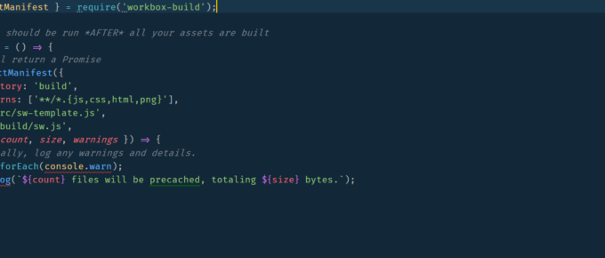 Workbox SW InjectManifest